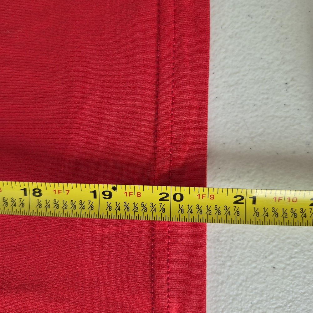 Mizuno Shirt Youth Medium Red‎ Performance Short Sleeve New - Picture 8 of 8